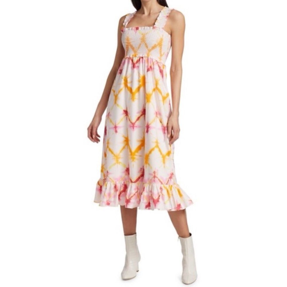 Rails Rumi Diamond Tie-Dye Smocked
Midi Dress Size XL / NWOT